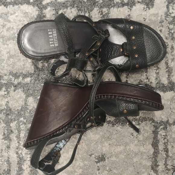 Stuart Weitzman Women's heel pump wedge size 7.5 - Picture 1 of 8